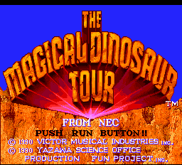 Magical Dinosaur Tour Title Screen